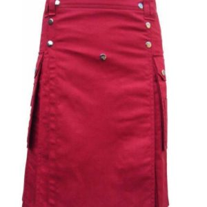 scottish-highland-red-utility-pocket-drilled-kilt