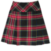 Black-Stewart-Short-Tartan-Kilt-for-Women