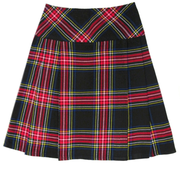 Black-Stewart-Short-Tartan-Kilt-for-Women