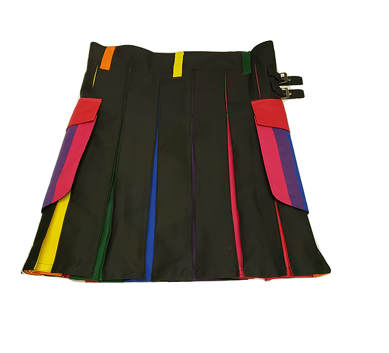 Gay Pride Rainbow Utility Kilt