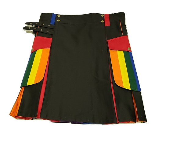 Gay Pride Rainbow Utility Kilt