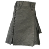 New black denim utility kilts for men with new style