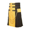 Scottish Black and Yellow Utility Kilt For Active Man