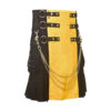 Scottish Black and Yellow Utility Kilt For Active Man