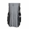 Black & Gray Scottish Two Tone Utility Kilt