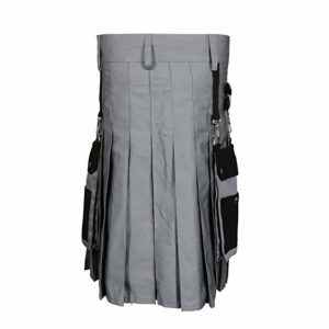 Black & Gray Scottish Two Tone Utility Kilt