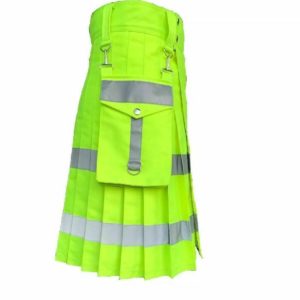 Florescent Kilt with Detachable Pockets all around reflector