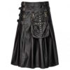 Handmade New Stylish Men’s Gothic Fashion Kilt Black Steampunk