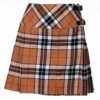 Ladies Knee Length Modern Tartan Pleated Kilt