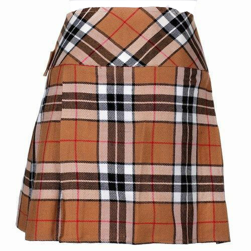 Ladies Knee Length Modern Tartan Pleated Kilt1