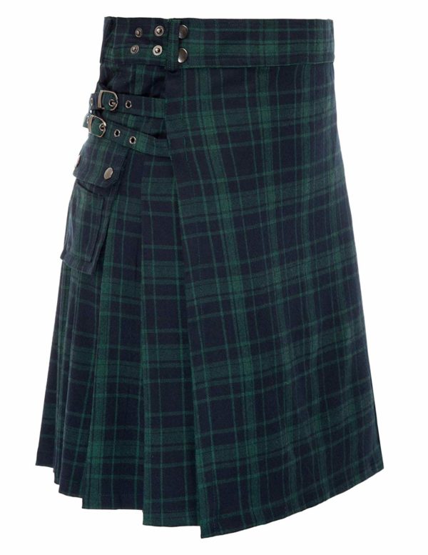 Mens tranditional Highland Scotish Kilt tartan utility kilt