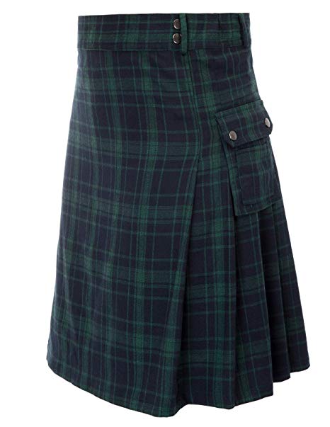 Mens tranditional Highland Scotish Kilt tartan utility kilt2