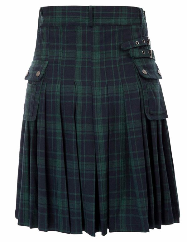 Mens tranditional Highland Scotish Kilt tartan utility kilt3