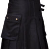 New Men’s Black UtilityWeddig Kilt