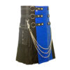 Scottish Black and Blue Gothic Kilt