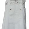 White Leather Strap Utility Kilt For Active Man Kilt Wedding Kilts4