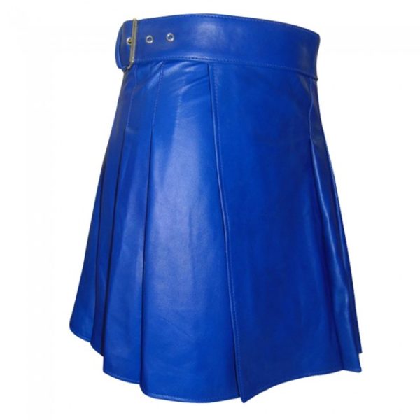 Blue Leather kilt