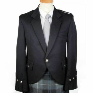 100% WOOL Argyle kilt Jacket & Waistcoat Vest, Scottish Argyle Jacket