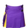 Hybrid Utility Kilt For Men Purple & Yellow1