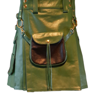 Fashion Leather Utility Kilt