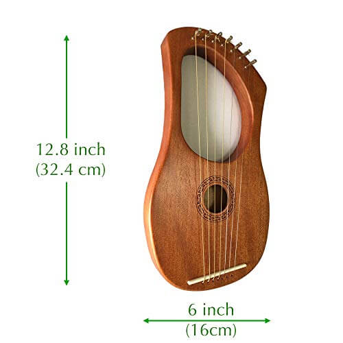 Lyre Harp Orchestral Strings Instrument with Tuning Wrench