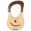 10 STRING LYRE HARP, ROSEWOOD