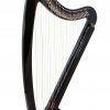 Camac DHC Blue Light 32 string Electro Harp in Black + Camac Harp Padded Bag