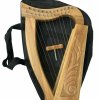 12 Strings Irish Harp, Ash Wood + Free Carry Bag & Tuning key