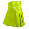 2020 New leather Lime Green utility kilts women Scottish kilt