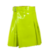 2020 New leather Lime Green utility kilts women Scottish kilt