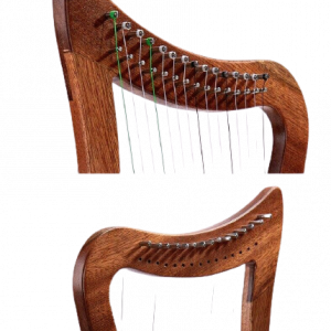 15 String Lever Harp Small Mini Harp Nylon Strings with Free Bag & Tuning Tool