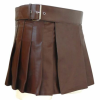 2020 Buy New leather Brown utility kilt women Scottish kilt