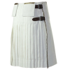 New Scottish Traditional Fashion Kilt Christmas White Kilts For Men 100% Cotton