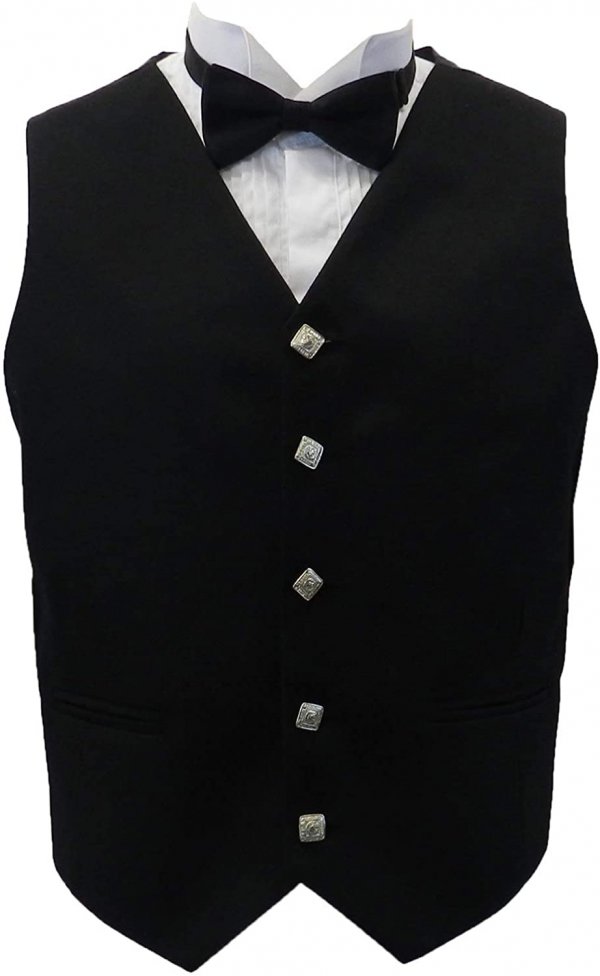 Men’s Black Kilts Argyll Jacket and Vest