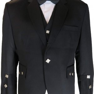 Men’s Black Kilts Argyll Jacket and Vest