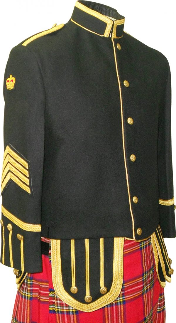 Military Tunic Doublet Jacket BagPiper Drummer