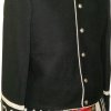 New Black Military Tunic Doublet Jacket [Bag Piper Drummer]