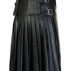 Modern Flame Leather Kilt for Men