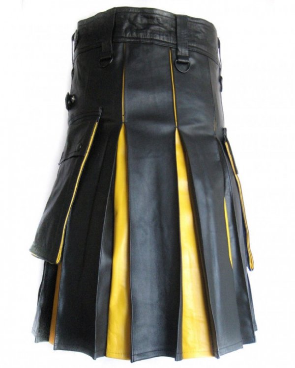 Hybrid Leather Kilt for Men