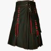 2020 Buy New Kiltish Black & Red Scottish Stunning utility kilt expedited shipping