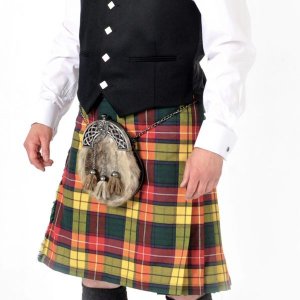 Scottish 8 Yard Buchanan Tartan Kilt Outfit