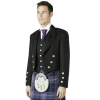 Scottish Barathea Wool Prince Charlie Kilt Jacket