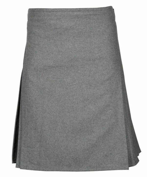 gray wool kilt