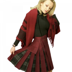 New Kilt Kiltish ladies maroon utility Scottish kilt