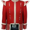 Piper & Drummer Doublet Red wool Tunic Coat Jacket