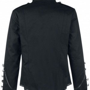 Banned Military Drummer Men Uniform Jacket Black