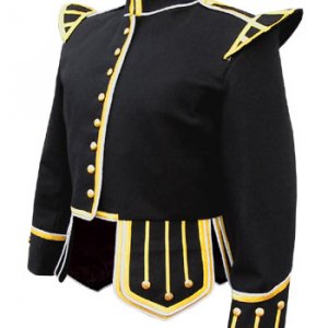 Black Pipe Band Doublet jacket