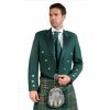 Green Irish Prince Charlie Kilt Jacket with Waistcoat/Vest