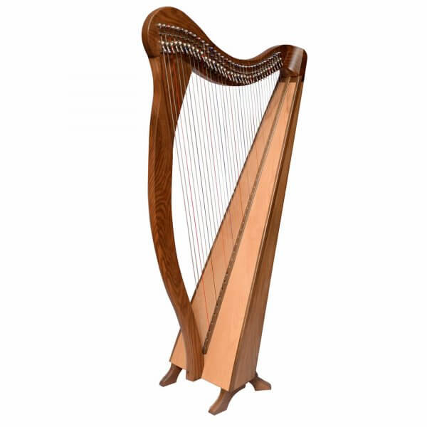 36 string Ard Ri Harp, Celtic Irish Harp, Irish full size lever harp