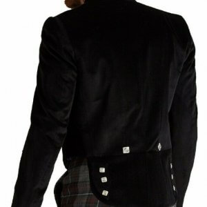 Custom Made New Prince Charlie Kilt Jacket Scottish Velvet Prince Charlie Jacket